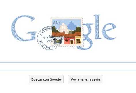 Google recuerda a Guatemala en su dia de Independencia.