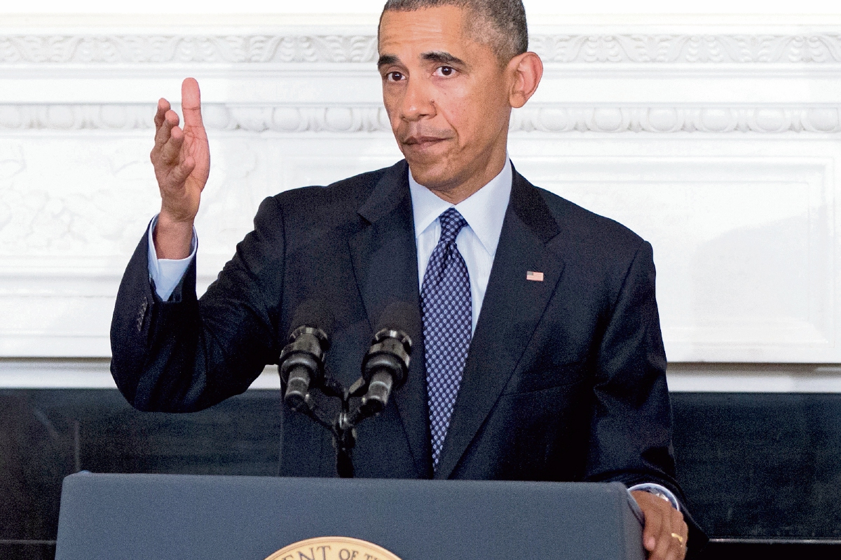 El Presidente  Barack Obama pidió que sea retirada la orden judicial en contra de la acción ejecutiva de inmigración que ayudará a millones de inmigrantes.  (Foto Prensa Libre: AP)
