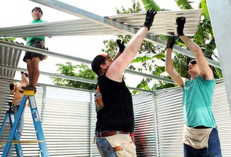 Voluntarios de la organización Bethel. (Foto Prensa Libre: Rolando Miranda)