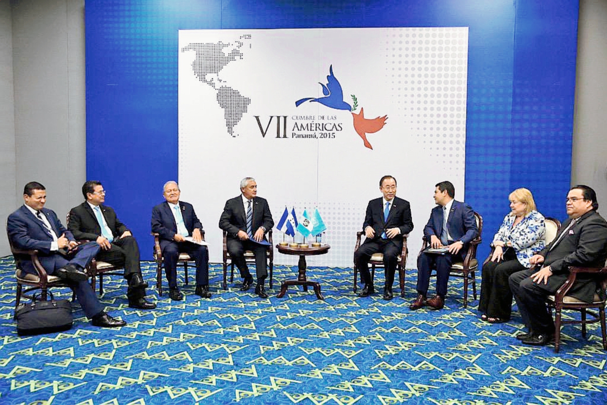 Los presidentes de Centroamérica pidieron a  ONU apoyo para frenar la migración. (Foto Prensa Libre: @CumbrePanamá)