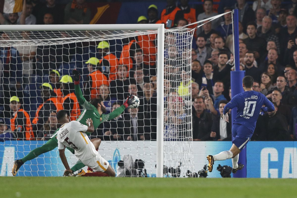 Hazard había anotado el 2-0 parcial para el equipo inglés. (Foto Prensa Libre: AFP)