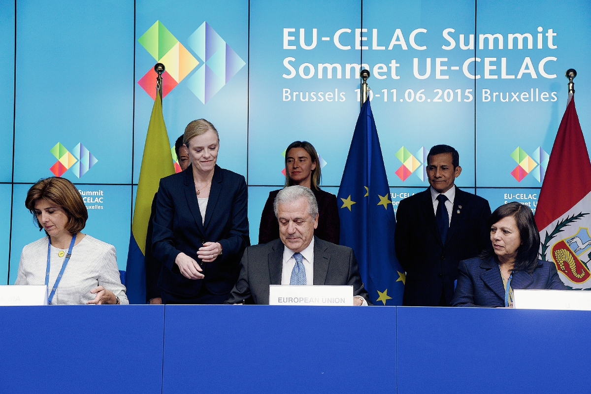 El respaldo de la CELAC y la UE se divulgó el última día de celebración de la cumbre. (Foto Prensa Libre: Hemeroteca)