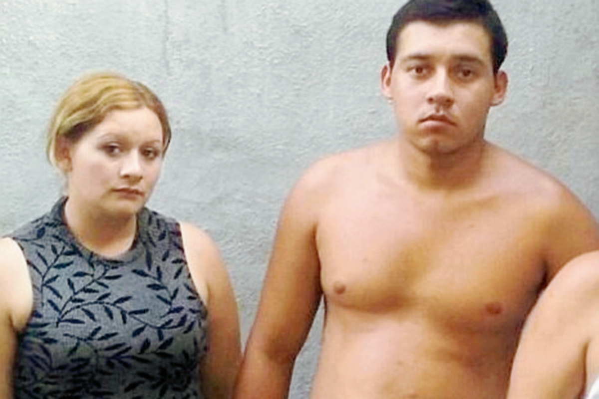 Glendy Yoniseth    Berganza Velásquez y Danilo Antonio Berganza Girón fueron capturados en Ipala, Chiquimula. (Foto Prensa Libre: Edwin Paxtor)