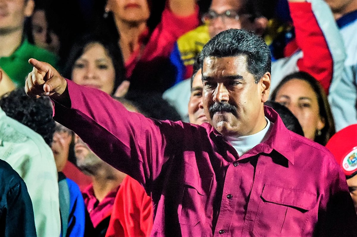 Nicolás Maduro agradeció a los venezolanos haberlo reelecto como presidente hasta el 2025. (Foto Prensa Libre: AFP)