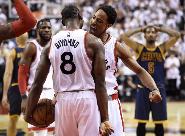 DeMar DeRozan ha sido determinante para los Raptors en las finales de Conferencia Este. (Foto Prensa Libre: AP)