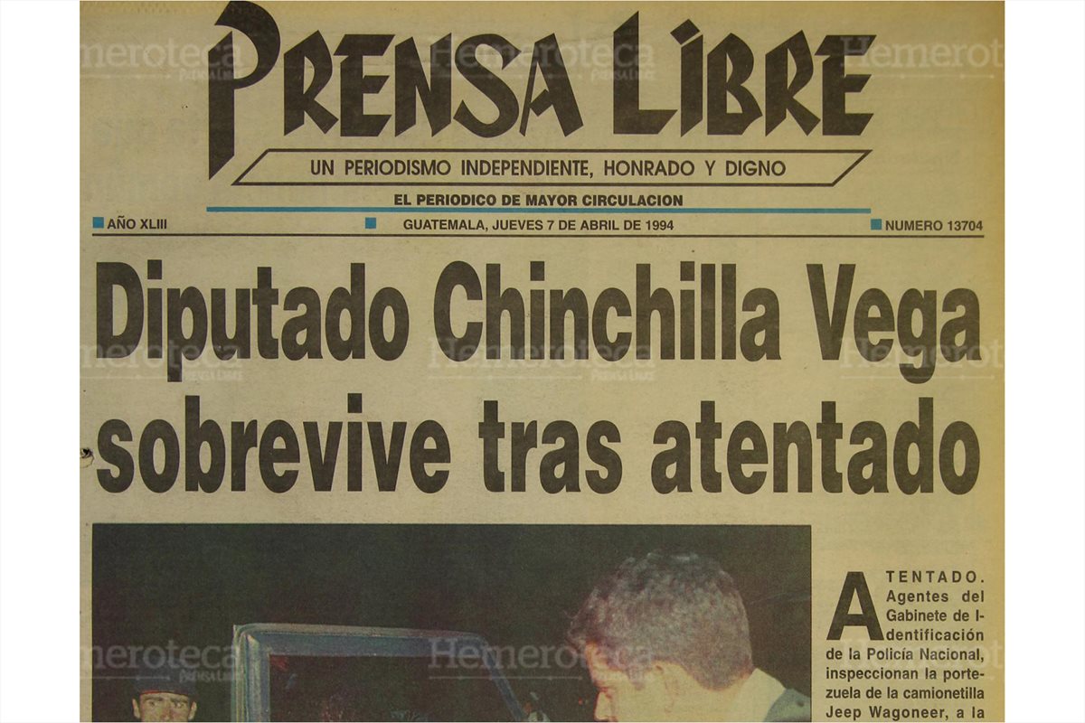 Portada de Prensa Libre del 7/4/1994.(Foto: Hemeroteca PL)