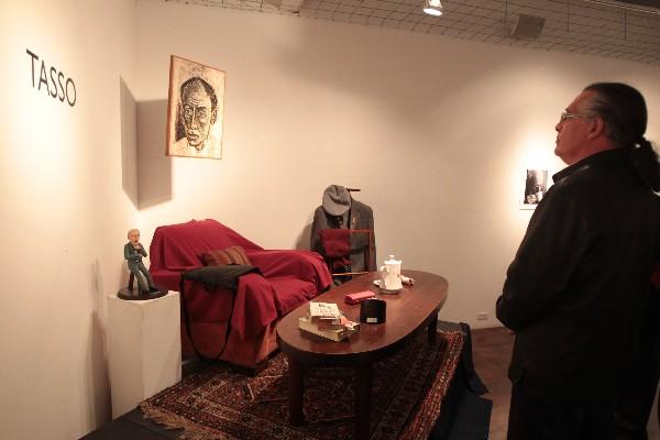Muestra incluye objetos personales de Tasso. (Foto Prensa Libre: Áxel Vicente)