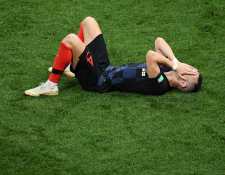 Ivan Perisic es la gran duda en la final del Mundial de Rusia 2018. (Foto Prensa Libre: AFP)