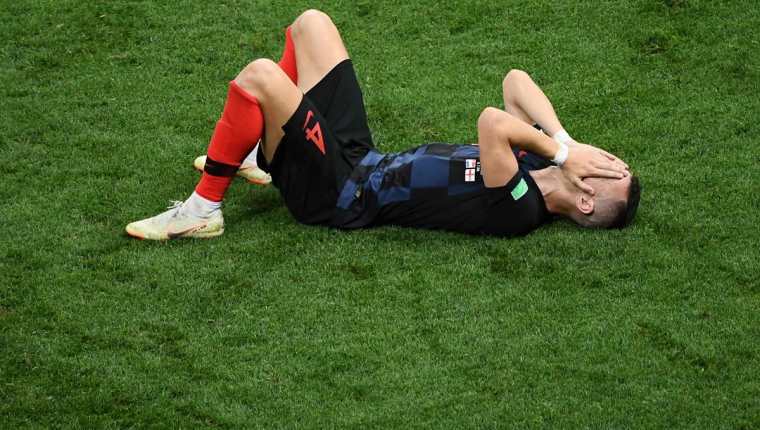 Ivan Perisic es la gran duda en la final del Mundial de Rusia 2018. (Foto Prensa Libre: AFP)