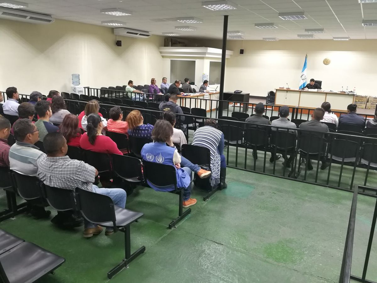 Desarrollo de la audiencia del caso Hogar Seguro en el Juzgado Cuarto Penal. (Foto Prensa Libre: Esbin García)