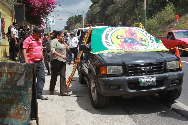 José Vidal    Sarceño Lemus, de 52 años, murió baleado en el asiento contiguo al piloto, en el kilómetro 17.5 ruta a El Salvador.