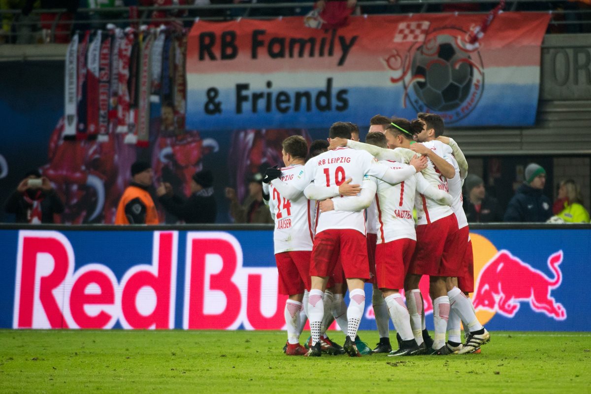 El Leipzig sigue haciendo historia en la Bundesliga. (Foto Prensa Libre: AFP)