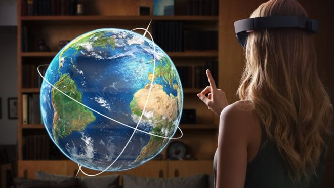 Las gafas HoloLens de Microsoft utilizan realidad aumentada. (MICROSOFT)