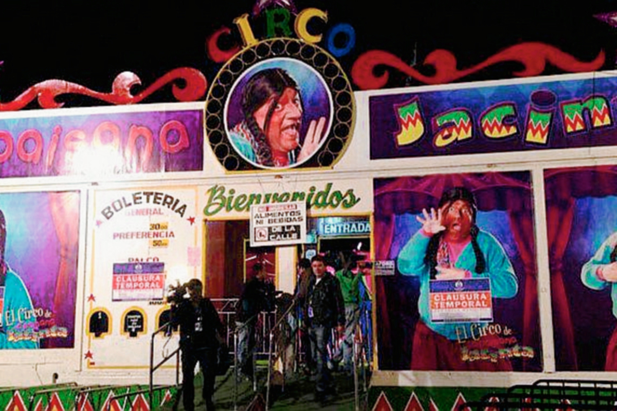 Desconocidos lanzaron una granada en el interior de un circo en Lima,Perú. (Foto Prensa Libre:AP).