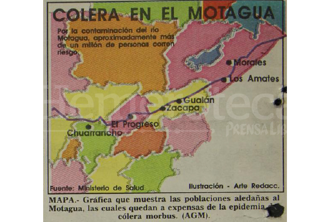 Áreas expuestas a la epidemia de cólera morbus en 1991.  (Foto: Hemeroteca PL)