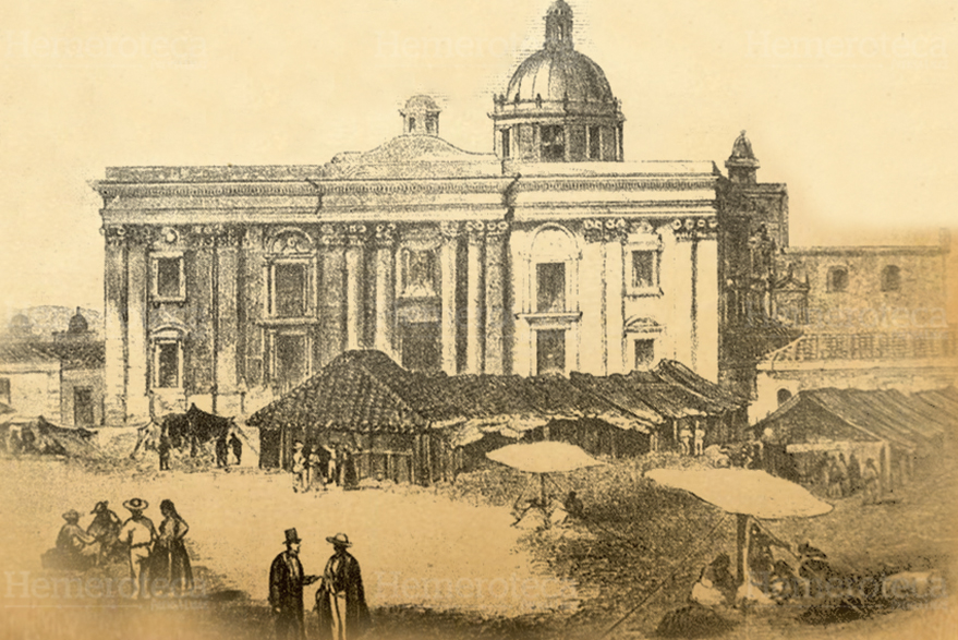 La Catedral no teni?a torres en 1821. (Foto: Hemeroteca PL)