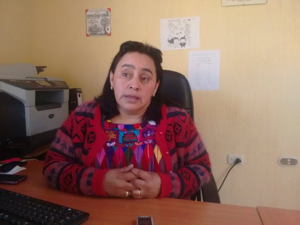 La delegada de la Demi en Quetzaltenango, Rosa Elvira Colop García, es señalada de anomalías. (Foto Prensa Libre: @stereo100xela)