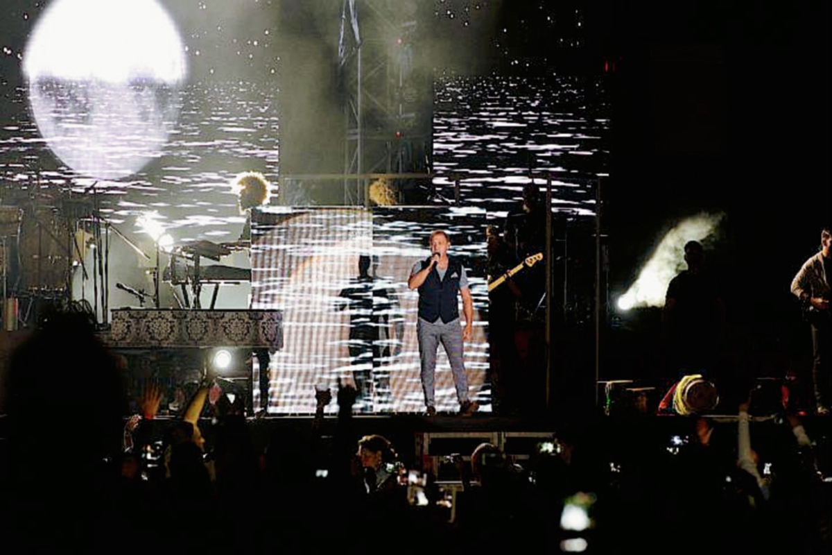 Durante dos horas el cantautor venezolano Franco De Vita deleitó con su éxitos a los nicaragüenses. (Foto Prensa Libre: Wendy Quintero)