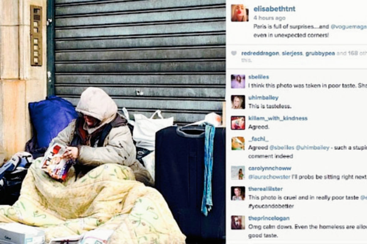 La redactora jefa de Vogue causa furor en las redes sociales al burlarse de una indigente en París. (Foto Prensa Libre: EFE).