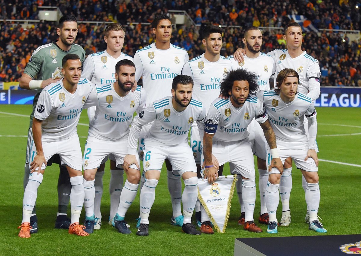 Este fue el equipo titular del Real Madrid en su visita al Apoel de Nicosia.