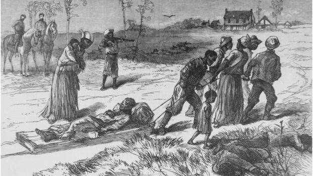 Tras la abolición de la esclavitud en 1865 se incrementaron los linchamientos y los ataques racistas en contra de los afroestadounidenses. GETTY IMAGES