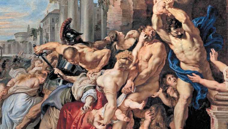 Este hecho fue plasmado a principios del siglo XVII por Peter Paul Rubens en la Matanza de los Santos Inocentes, que se encuentra en la Galería de Arte de Ontario, Toronto, Canadá.