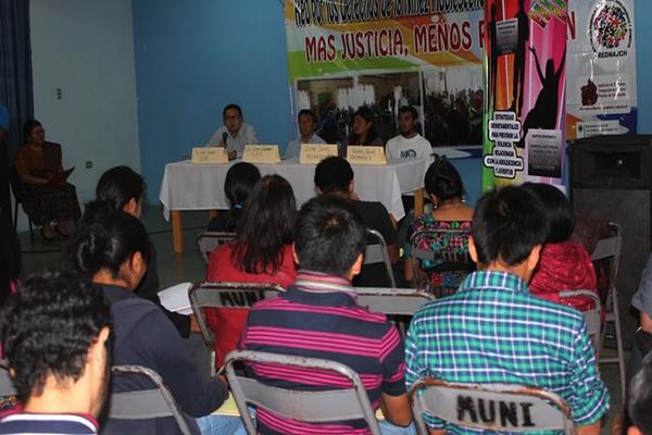 Foro evidencia incremento de casos de adolescentes en conflicto con la  ley penal en Chimaltenango. (Foto Prensa Libre: José Rosales)