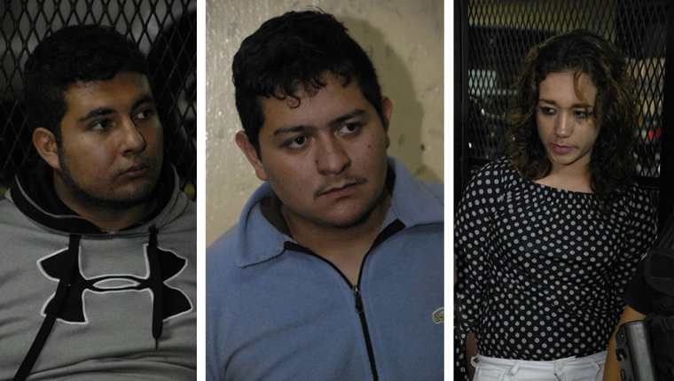 Tres de las cuatro condenados por el secuestro de un niño de 10 años. (Foto Prensa Libre: Hemeroteca PL)