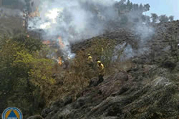 Conred espera que los incendios suban en los próximos días por las condiciones meteorologicas. (Foto Prensa Libre: Conred)<br _mce_bogus="1"/>