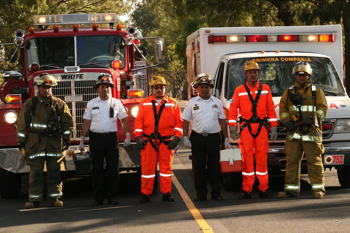 Foto ilustrativa de miembros del Cuerpo Voluntario de Bomberos de Guatemala. (Foto Prensa Libre: Bomberos Voluntarios)