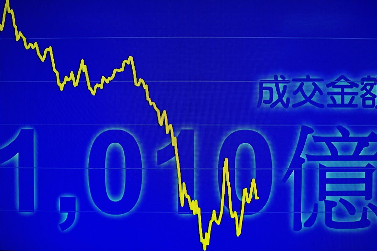 El desplome de la bolsa en China ha impactado en los mercados mundiales. (Foto Prensa Libre: EFE)