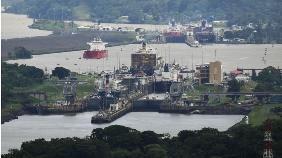 La ampliación del canal de Panamá duplicará el flujo de carga. (Foto Prensa Libre: Hemeroteca PL)