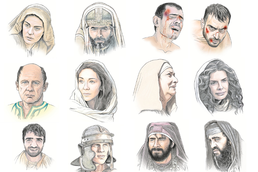 Las referencias históricas y bíblicas brindan datos escuetos de la mayoría de estos personajes. (Ilustraciones: Prensa Libre / Billy Melgar).