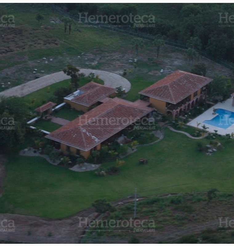 Vista aérea de la residencia palaciega de Alfonso Portillo en Zacapa. (Foto: Hemeroteca PL)