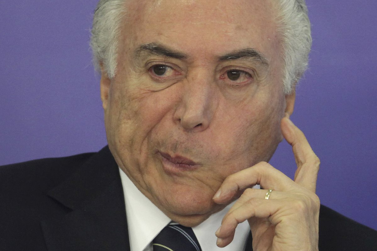 El presidente de Brasil, Michel Temer, tiene previsto ajustarse al programa de la cumbre y hasta ahora no tiene programada ninguna reunión bilateral. (Foto Prensa Libre: EFE)