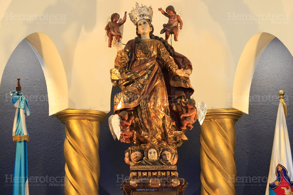 Imagen de la Virgen de la Asunción, patrona de la Nueva Guatemala de la Asunción. (Foto: Hemeroteca PL)