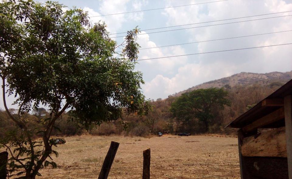Lugar donde fue localizado el cadáver del adulto mayor, en la aldea Shanshul, Asunción Mita, Jutiapa. (Foto Prensa Libre: Óscar González)