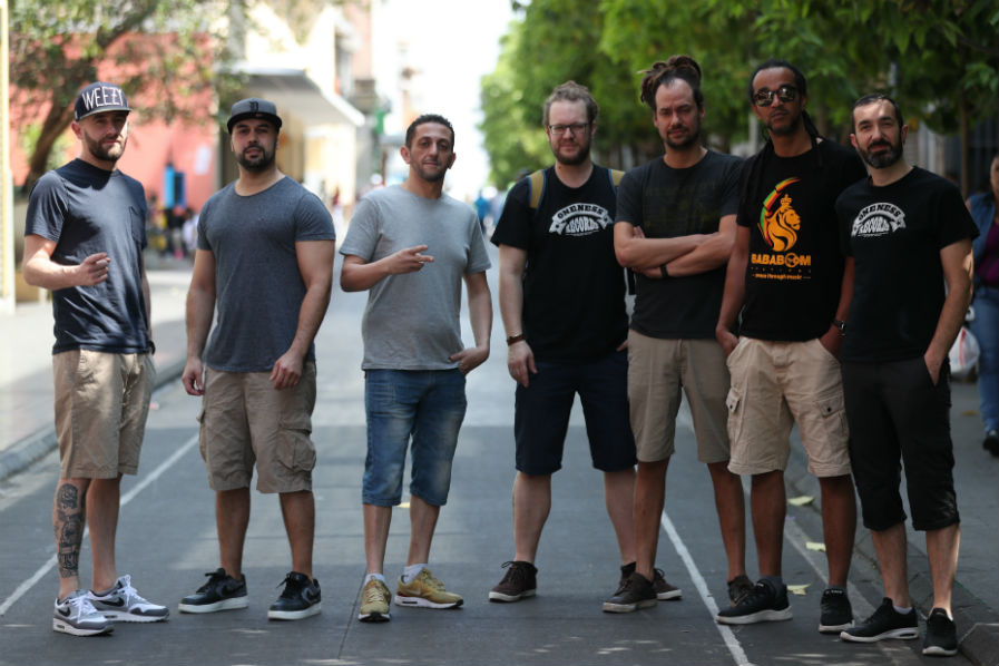 Dub Inc es una banda de reggae y presenta su música en Guatemala. (Foto Prensa Libre: Keneth Cruz)