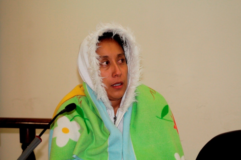Lilia Geraldina Barrillas es sindicada de extorsión en Quetzaltenango. (Foto Prensa Libre: María José Longo).