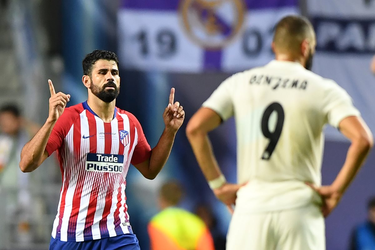 Karim Benzema no pudo pesar lo suficiente para que su equipo se quedara con el título frente al Atlético de Madrid. (Foto Prensa Libre: AFP)