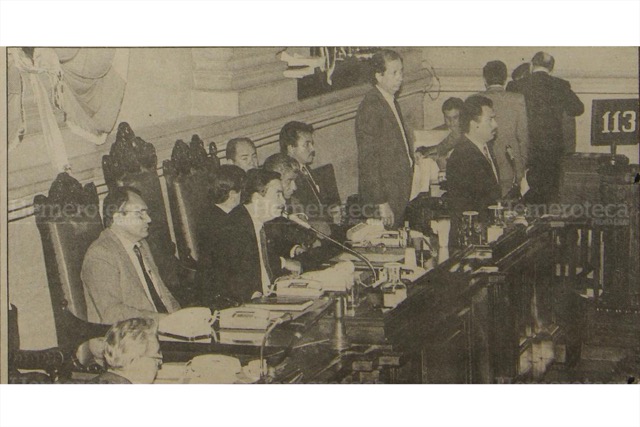 Junta Directiva del Congreso de 1993, entre los "depurables". (Foto: Hemeroteca PL)