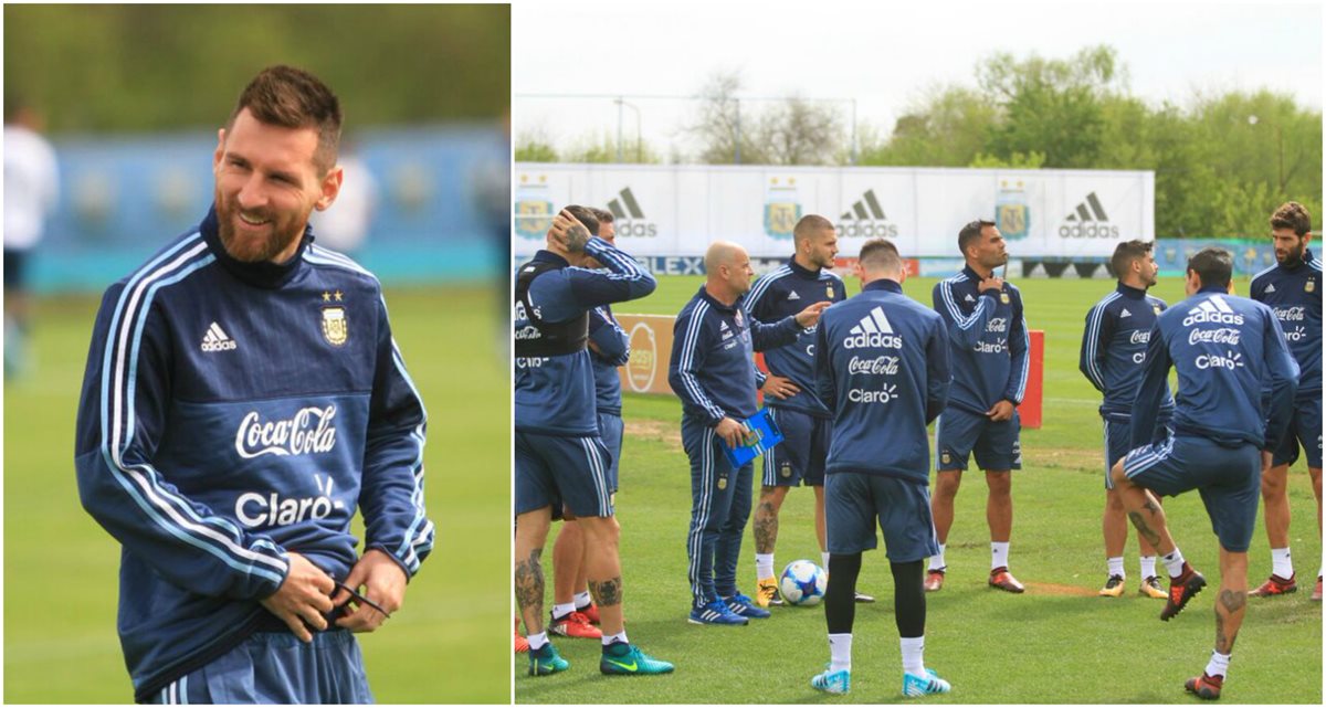 Lionel Messi se incorporó a los entrenamientos de la selección de Argentina. (Foto Prensa Libre: cortesía Twitter @Argentina)