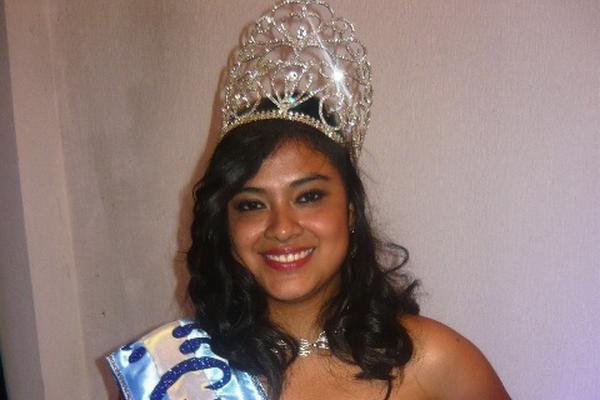 Fiorella Eugenia López Fuentes, Señorita Cultura de San Pedro Sacatepéquez, San Marcos.  (Foto Prensa Libre: Genner Guzmán)