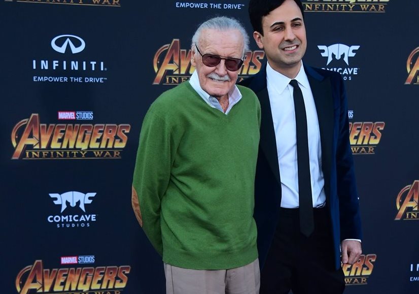 Stan Lee, durante la premier de Avengers: Infinity War, el lunes pasado (Foto Prensa Libre: AFP).