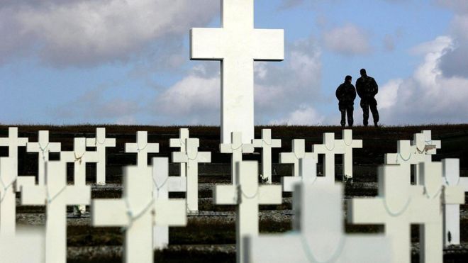 Hay 237 soldados argentinos enterrados en el archipiélago. PA