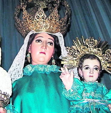 Imagen de la Virgen de Candelaria, venerada en su parroquia de la zona 1 capitalina. (Foto: Hemeroteca PL)