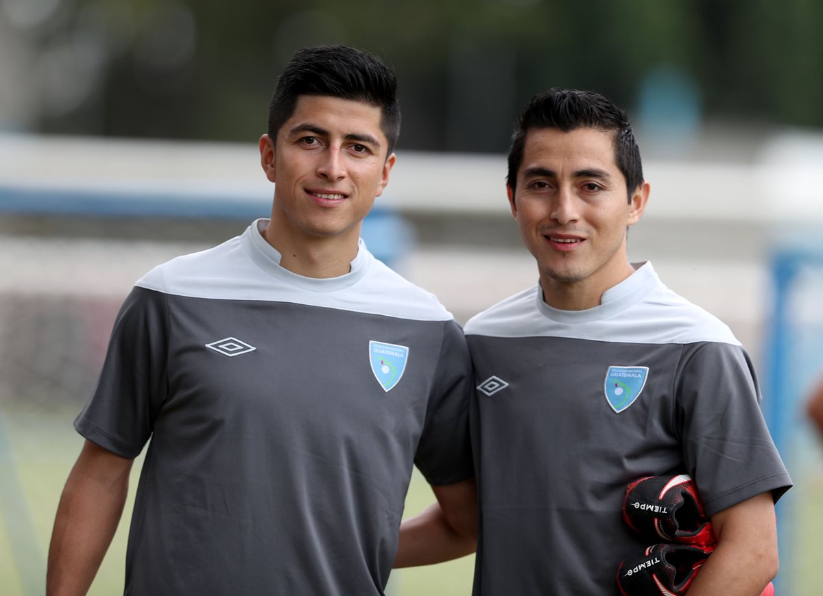 Frank y Mynor de León, forman parte del llamado de Wálter Calverí a la Selección de Guatemala. (Foto Prensa Libre: Carlos Vicente)