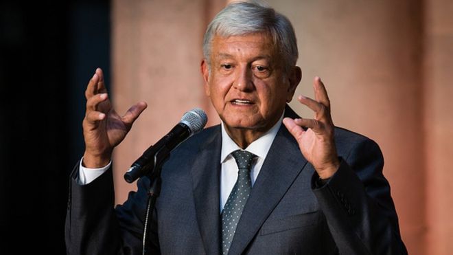 El presidente electo Andrés Manuel López Obrador amplió el proyecto de un tren en el sureste de México. GETTY IMAGES