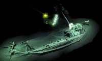 El barco fue inspeccionado y mapeado digitalmente por dos vehículos remotos submarinos. BLACK SEA MAP/EEF EXPEDITIONS