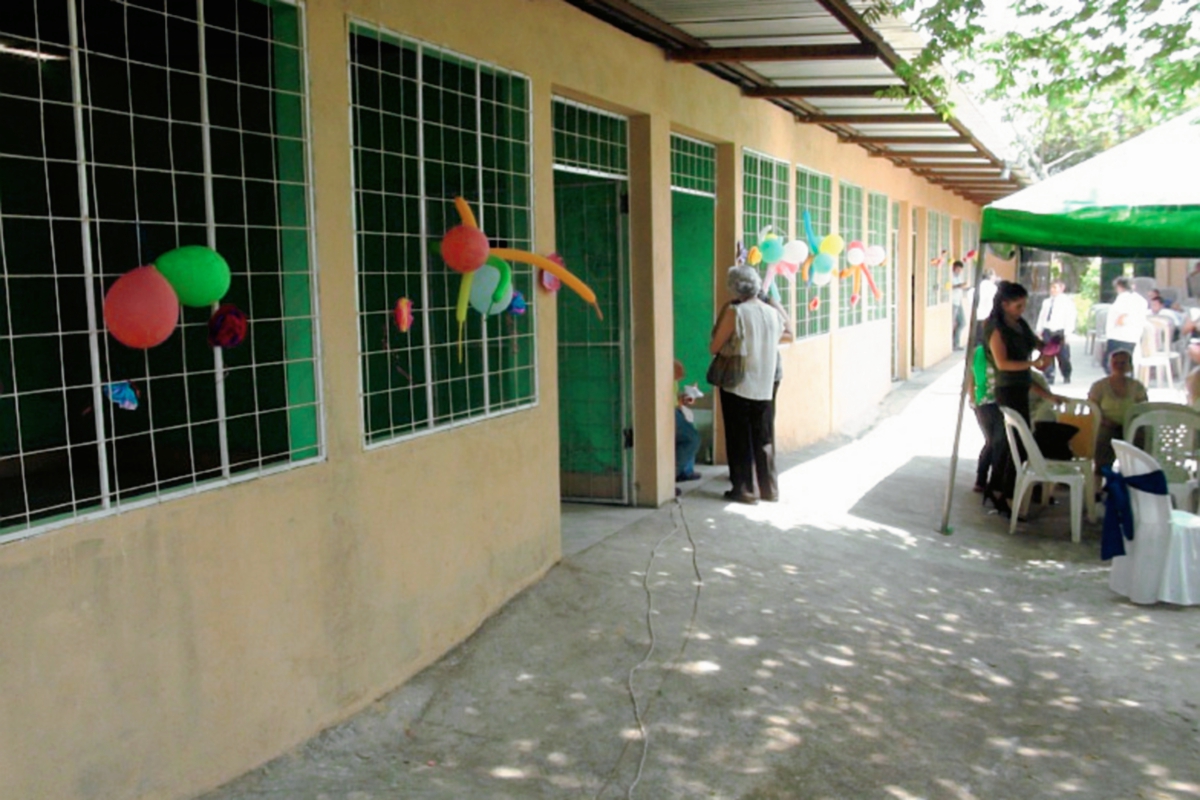 Sede de  la Escuela de Educación Especial Nuevo Día, en Mazatenango.  (Foto Pernsa Libre: Omar Méndez)